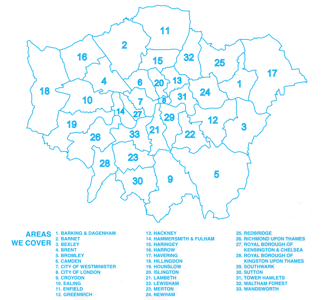 Areas We Cover